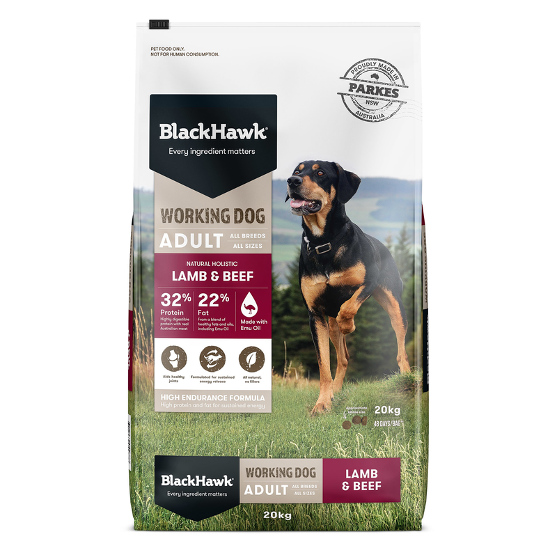 Black Hawk Lamb & Beef Working Dog Adult