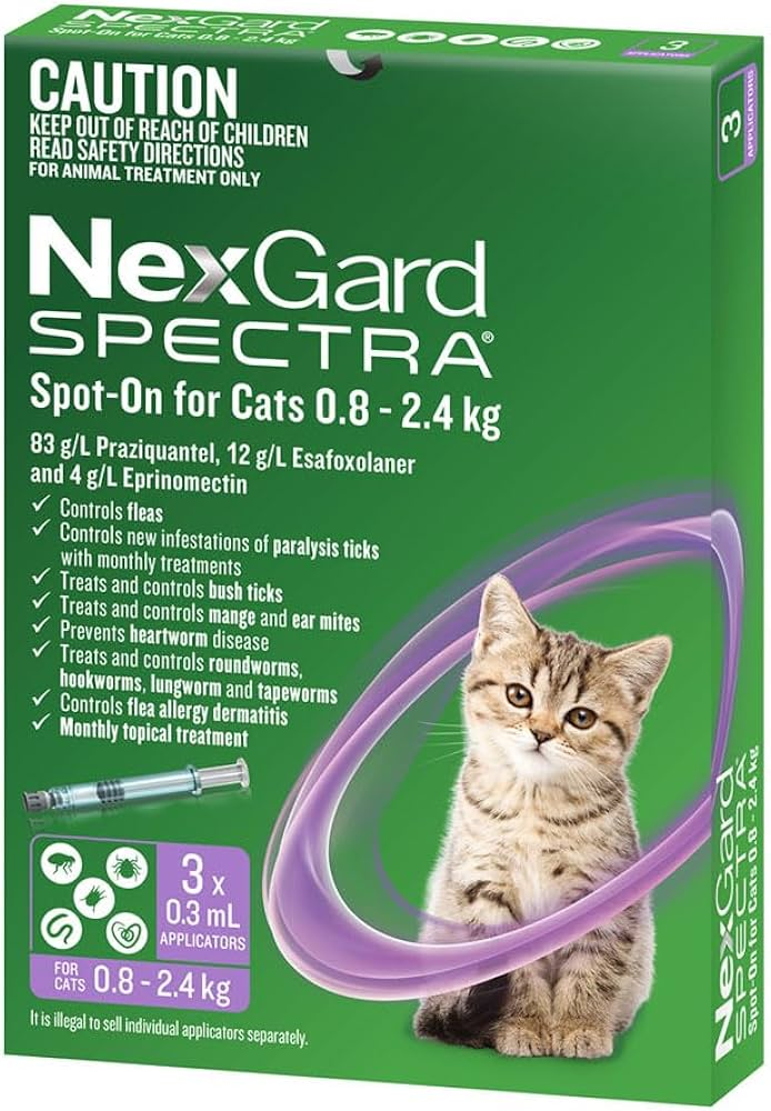 NexGard Spectra Cats 0.8 - 2.4kg