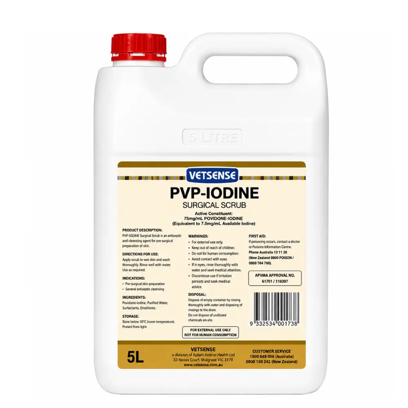 PVP Iodine Surgical Scrub 5L