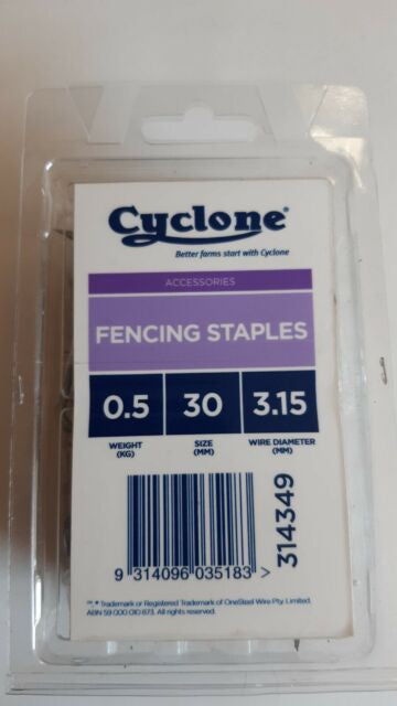 Cyclone Staples 30mm x 3.15mm 2.5kg