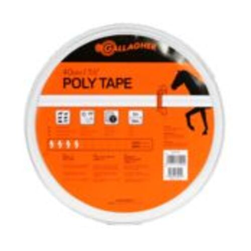 Poly Tape White 40mm 100m