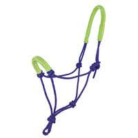 Halter Knotted Rope Purple/Lime