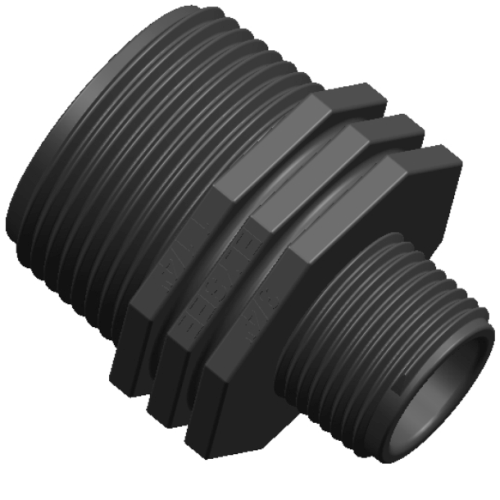 Poly Threaded Reducing Nipple