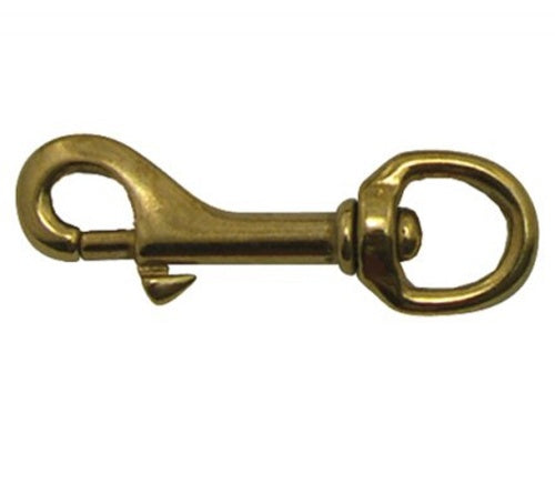 Round Eye Swivel Hook Brass Snap 19mm