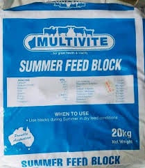 Multivite Feed Block (Blue/Summer)20kg (Not horse)