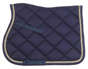 Saddle Cloth AP Ropz Navy/Silver